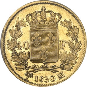 Charles X (1824-1830). 40 Francs, 2nd type 1830, MA, Marseille.