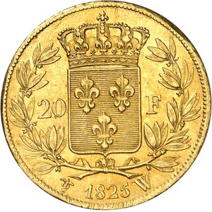 Charles X (1824-1830). 20 francs 1825, W, Lille.