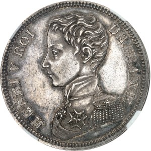 Henri V (1820-1883). 5 francs 1831, Bruxelles (Würden).