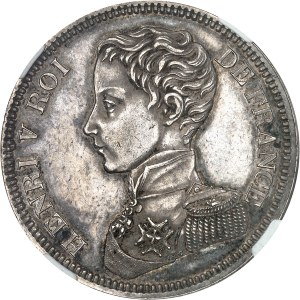 Henri V (1820-1883). 5 francs 1831, Brussels (Würden).