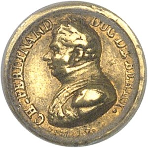 Henri V (1820-1883). Medallion, death of the Duc de Berry and the hope of birth, by Vivier 1820, Paris.