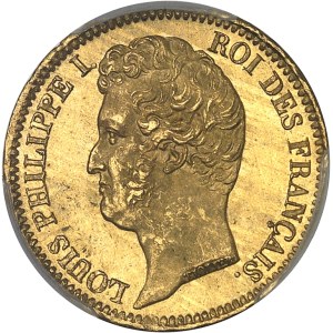 Louis-Philippe Ier (1830-1848). 20 francs tête nue, tranche en creux 1831, A, Paris.