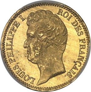 Louis-Philippe I (1830-1848). 20 francs bare head, recessed edge 1831, A, Paris.