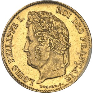 Louis-Philippe Ier (1830-1848). 40 francs tête laurée 1834, A, Paris.
