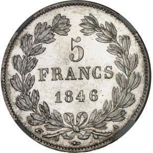 Louis-Philippe Ier (1830-1848). 5 francs, IIIe type Domard 1846, A, Paris.