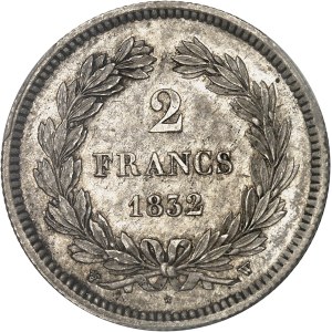 Louis-Philippe Ier (1830-1848). 2 francs 1832, W, Lille.