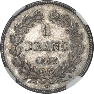 Louis-Philippe I (1830-1848). 1 franc tête laurée 1846, A, Paris.