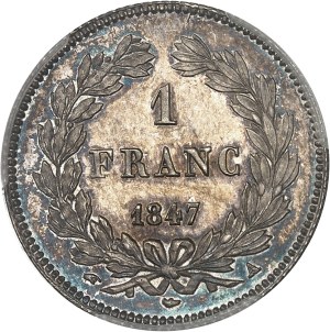 Louis-Philippe I (1830-1848). 1 franc tête laurée 1847, A, Paris.