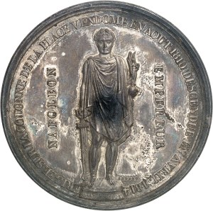 Louis-Philippe I (1830-1848). Medal, inauguration of the statue of Napoleon I on the Place Vendôme column, July 28, 1833, by Brenet, Frappe spéciale (SP) 1833 [1845-1860], Paris.