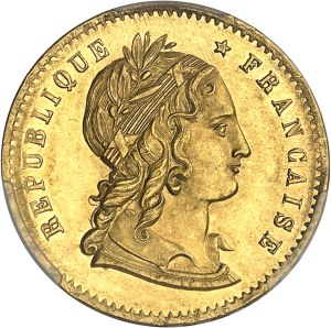 IIe République (1848-1852). Essai de 20 francs, en Or, concours de 1848, par Magniadas, Frappe spéciale (SP) 1848, Paris.