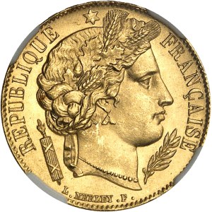 IIe République (1848-1852). 20 francs Cérès 1851, A, Paris.