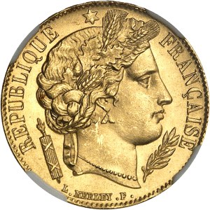Second Republic (1848-1852). 20 francs Cérès 1851, A, Paris.