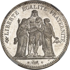 Second Republic (1848-1852). 5 francs Hercule 1848, A, Paris.