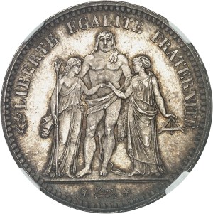 Second Republic (1848-1852). 5 francs Hercule 1848, A, Paris.