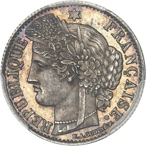 Second Republic (1848-1852). 50 centimes Cérès, Flan bruni (PROOF) 1851, A, Paris.