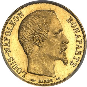 IIe République (1848-1852). 20 francs Louis-Napoléon Bonaparte 1852, A, Paris.