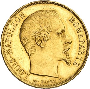 IIe République (1848-1852). 20 francs Louis-Napoléon Bonaparte 1852, A, Paris.