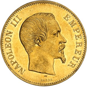 Second Empire / Napoléon III (1852-1870). 100 francs tête nue 1857, A, Paris.