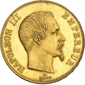 Second Empire / Napoléon III (1852-1870). 100 francs tête nue 1858, A, Paris.