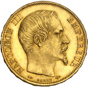 Second Empire / Napoléon III (1852-1870). 20 francs tête nue 1860, A, Paris.