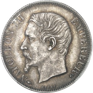 Second Empire / Napoléon III (1852-1870). 2 francs tête nue 1857, A, Paris.