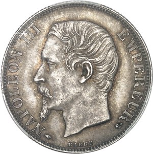 Second Empire / Napoleon III (1852-1870). 2 francs bare head 1857, A, Paris.
