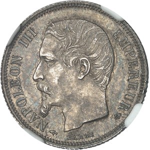 Second Empire / Napoléon III (1852-1870). 1 franc tête nue 1859, A, Paris.