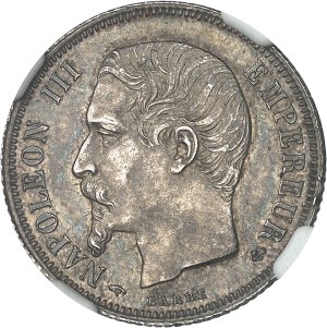 Second Empire / Napoleon III (1852-1870). 1 franc bare head 1859, A, Paris.