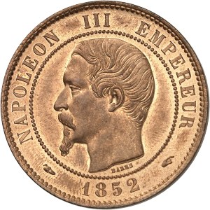 Second Empire / Napoleon III (1852-1870). Barehead dime 1852, A, Paris.