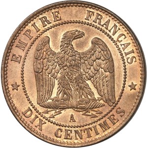 Second Empire / Napoléon III (1852-1870). Dix centimes tête nue 1852, A, Paris.