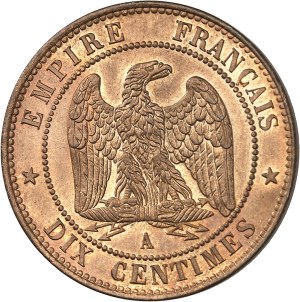 Second Empire / Napoleon III (1852-1870). Barehead dime 1852, A, Paris.
