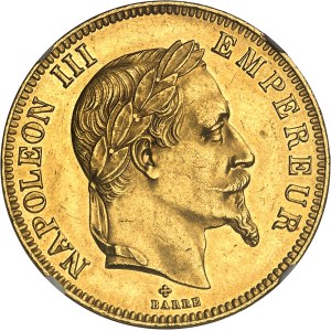 Second Empire / Napoléon III (1852-1870). 100 francs tête laurée 1862, BB, Strasbourg.