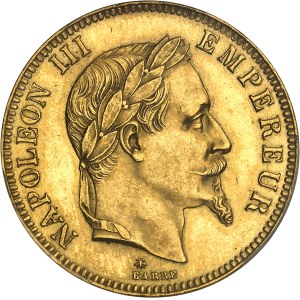 Second Empire / Napoléon III (1852-1870). 100 francs tête laurée 1866, A, Paris.