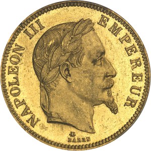 Second Empire / Napoleon III (1852-1870). 100 francs tête laurée 1869, A, Paris.