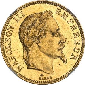 Second Empire / Napoleon III (1852-1870). 100 francs tête laurée 1869, A, Paris.