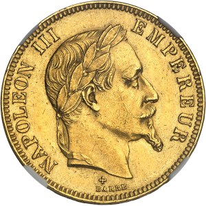 Second Empire / Napoléon III (1852-1870). 100 francs tête laurée 1869, BB, Strasbourg.