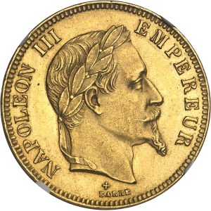 Second Empire / Napoléon III (1852-1870). 100 francs tête laurée 1869, BB, Strasbourg.