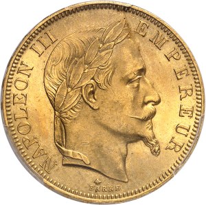 Second Empire / Napoleon III (1852-1870). 50 francs head laurel 1862 [6/5], A, Paris.