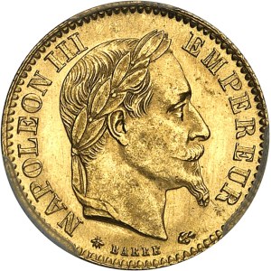 Second Empire / Napoléon III (1852-1870). 10 francs tête laurée 1868, A, Paris.
