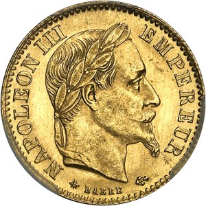 Second Empire / Napoleon III (1852-1870). 10 francs laurel head 1868, A, Paris.