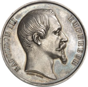 Second Empire / Napoleon III (1852-1870). Silver medal, Exposition Universelle de Paris 1855, Paris.