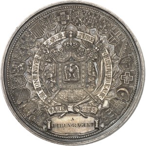 Second Empire / Napoléon III (1852-1870). Médaille d’Argent, Exposition Universelle de Paris 1855, Paris.