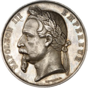 Second Empire / Napoleon III (1852-1870). Medal, inauguration of the Paris Commercial Court, by L. Merley 1865, Paris.