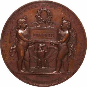 Second Empire / Napoleon III (1852-1870). Medal, Prix du Jury de l'Exposition Universelle Paris, by H. Ponscarme, Frappe spéciale (SP) 1867, Paris.