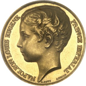 Second Empire / Napoleon III (1852-1870). Medal, Prince Napoléon (IV) and prize for floral competition, by A. Bovy and J. Peyre 1869, Paris.
