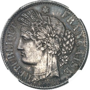 Gouvernement de Défense Nationale (1870-1871). 2 francs Cérès, sans légende 1870, A, Paris.