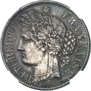 Government of National Defense (1870-1871). 2 francs Cérès, no legend 1870, A, Paris.
