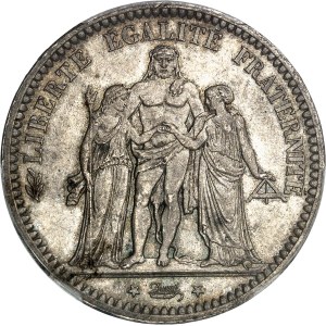 Gouvernement de Défense Nationale (1870-1871). 5 francs Hercule 1871, A, Paris.