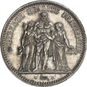 Gouvernement de Défense Nationale (1870-1871). 5 francs Hercule 1871, A, Paris.