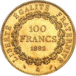 IIIe République (1870-1940). 100 francs Génie 1882, A, Paris.